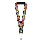 Lanyard - 1.0" - Power Rangers and Zord Action Pose Blocks Lanyards Power Rangers