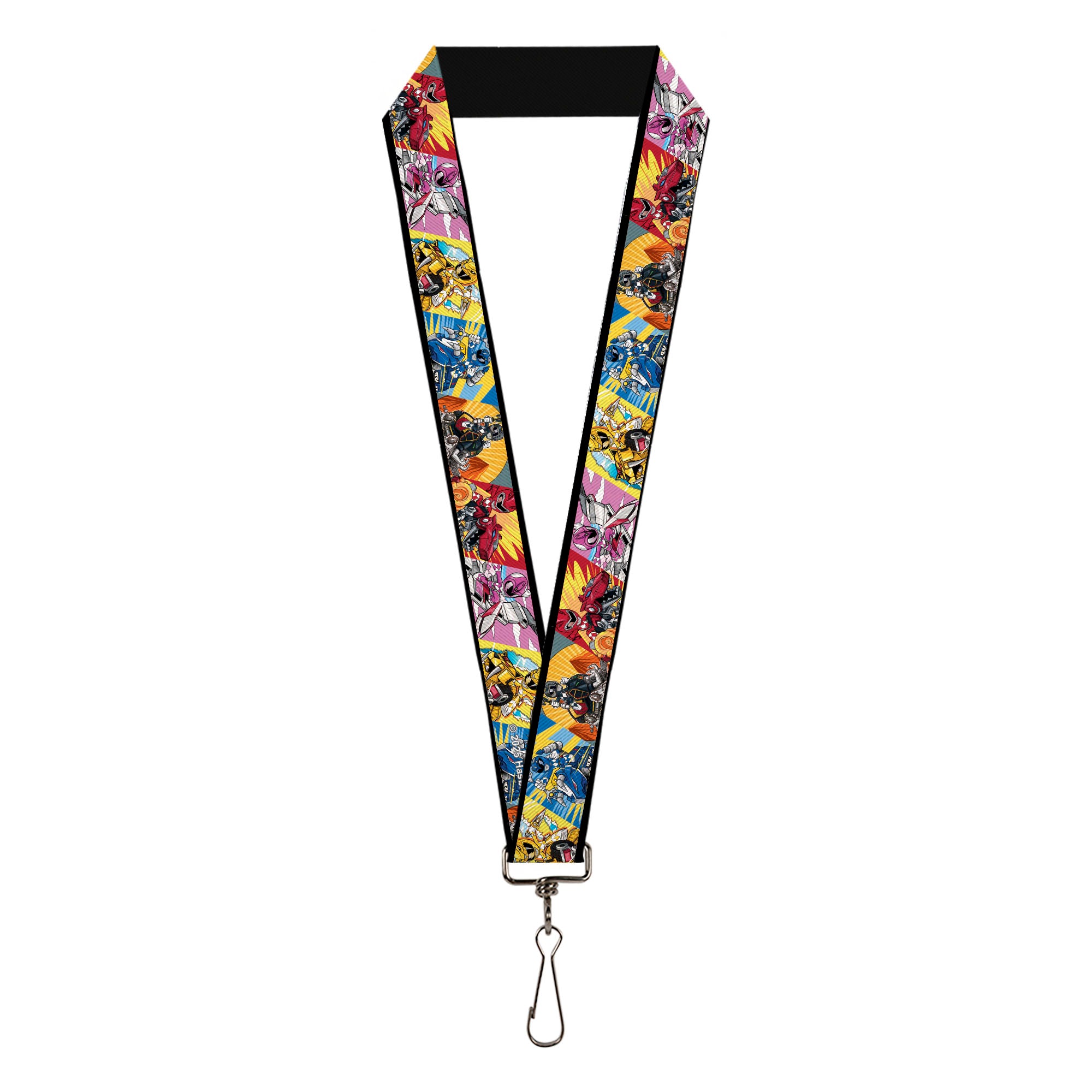 Lanyard - 1.0" - Power Rangers and Zord Action Pose Blocks Lanyards Power Rangers