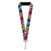 Lanyard - 1.0" - SABAN'S POWER RANGERS Ranger Zord and Icon Blocks and Title Logo Lanyards Power Rangers