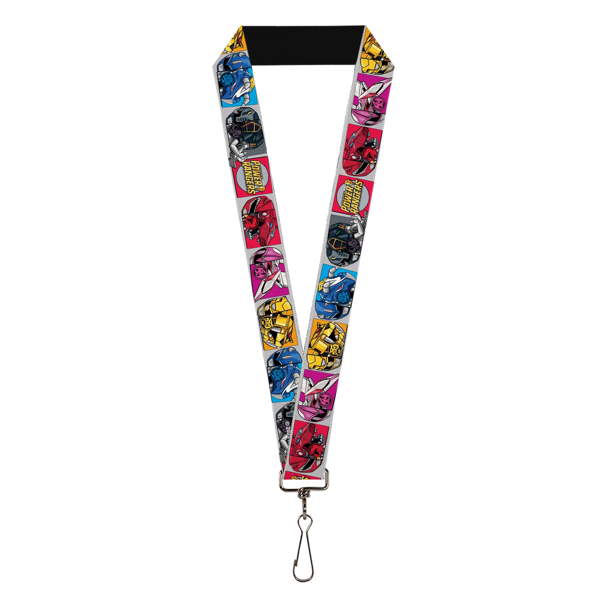 Lanyard - 1.0" - SABAN'S POWER RANGERS Ranger Zord and Icon Blocks and Title Logo Lanyards Power Rangers