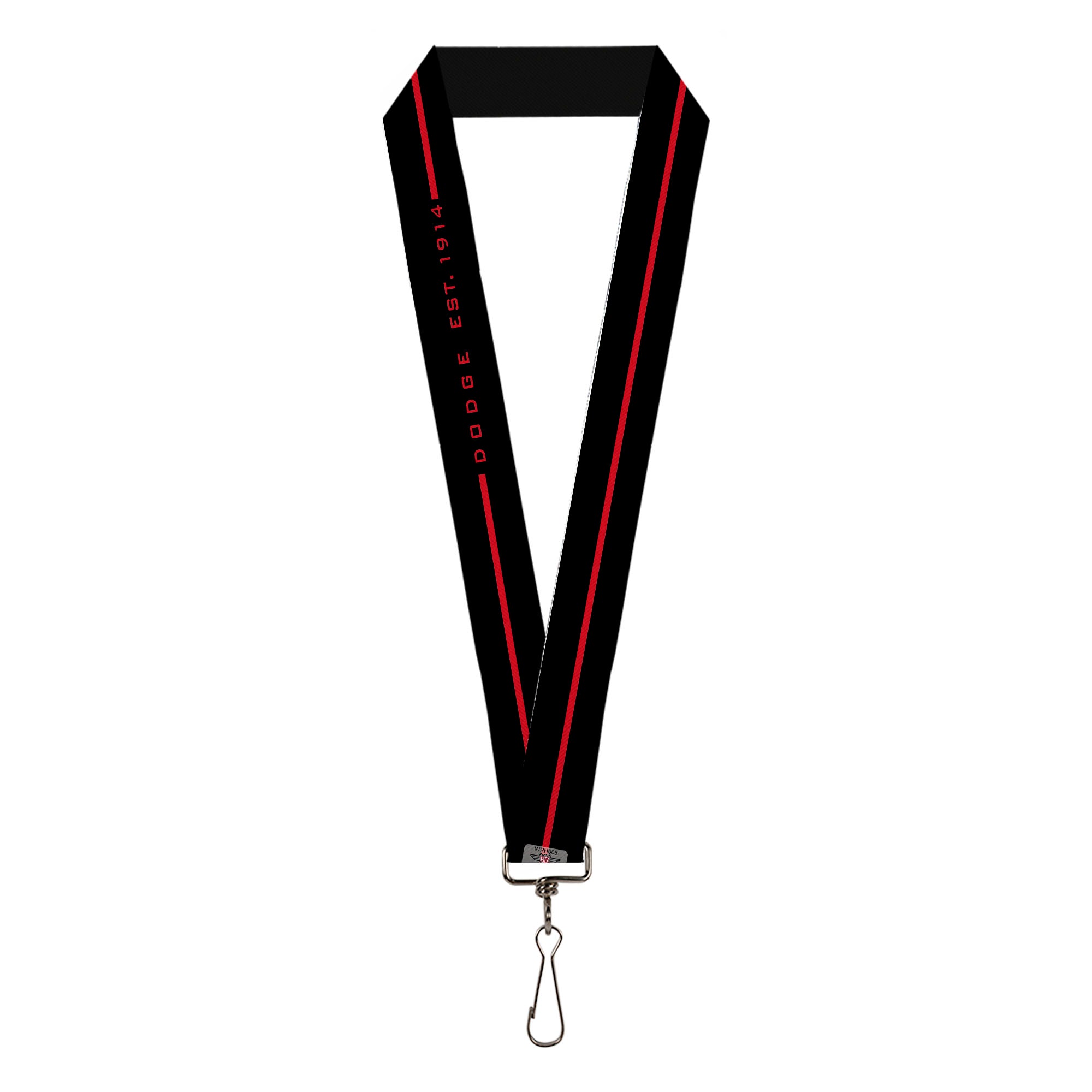Lanyard - 1.0" - Dodge 100th Anniversary Logo Stripe Black Red Lanyards Dodge