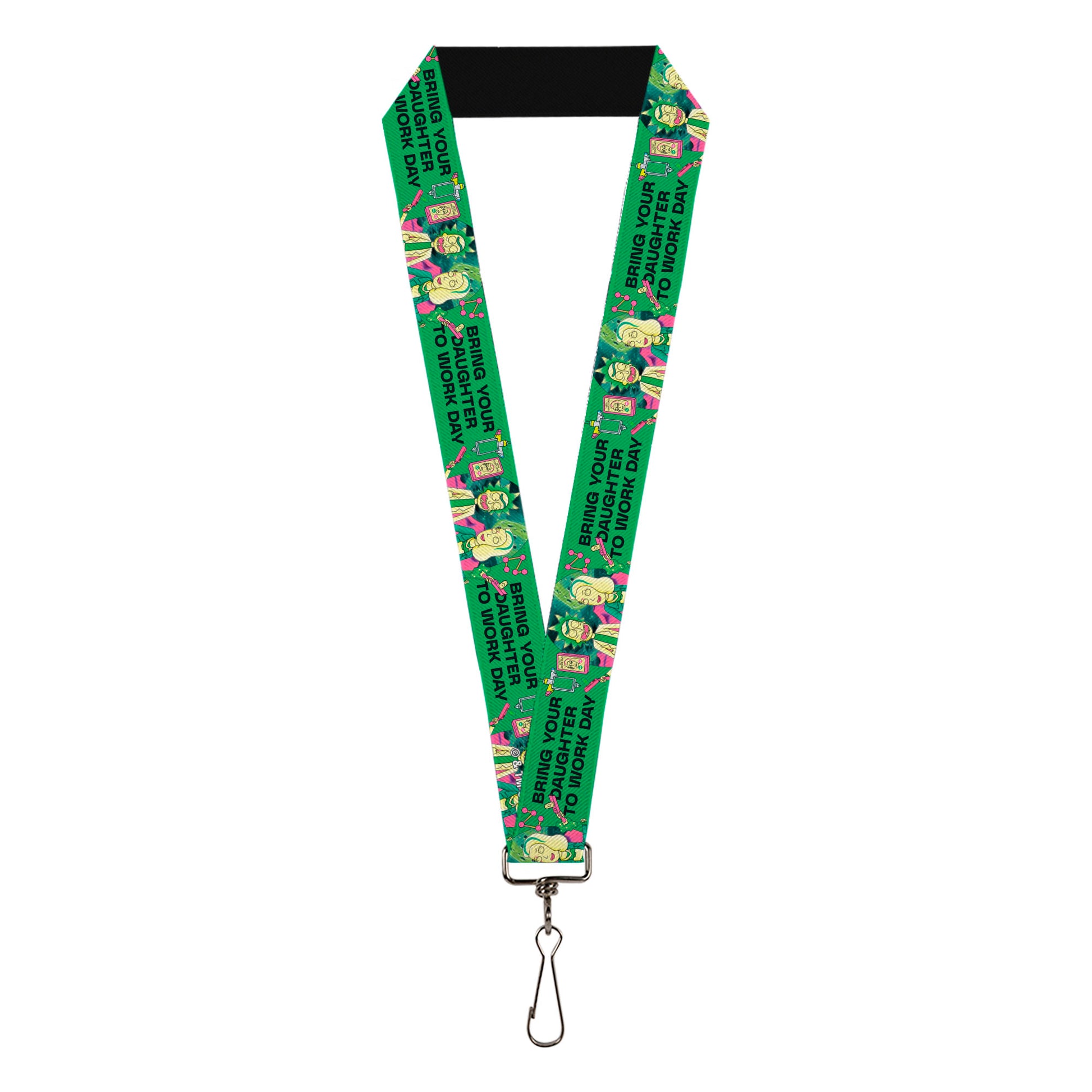 Lanyard - 1.0" - Rick with Beth BRING YOUR DAUGHTER TO WORK DAY Pose Greens Lanyards Rick and Morty