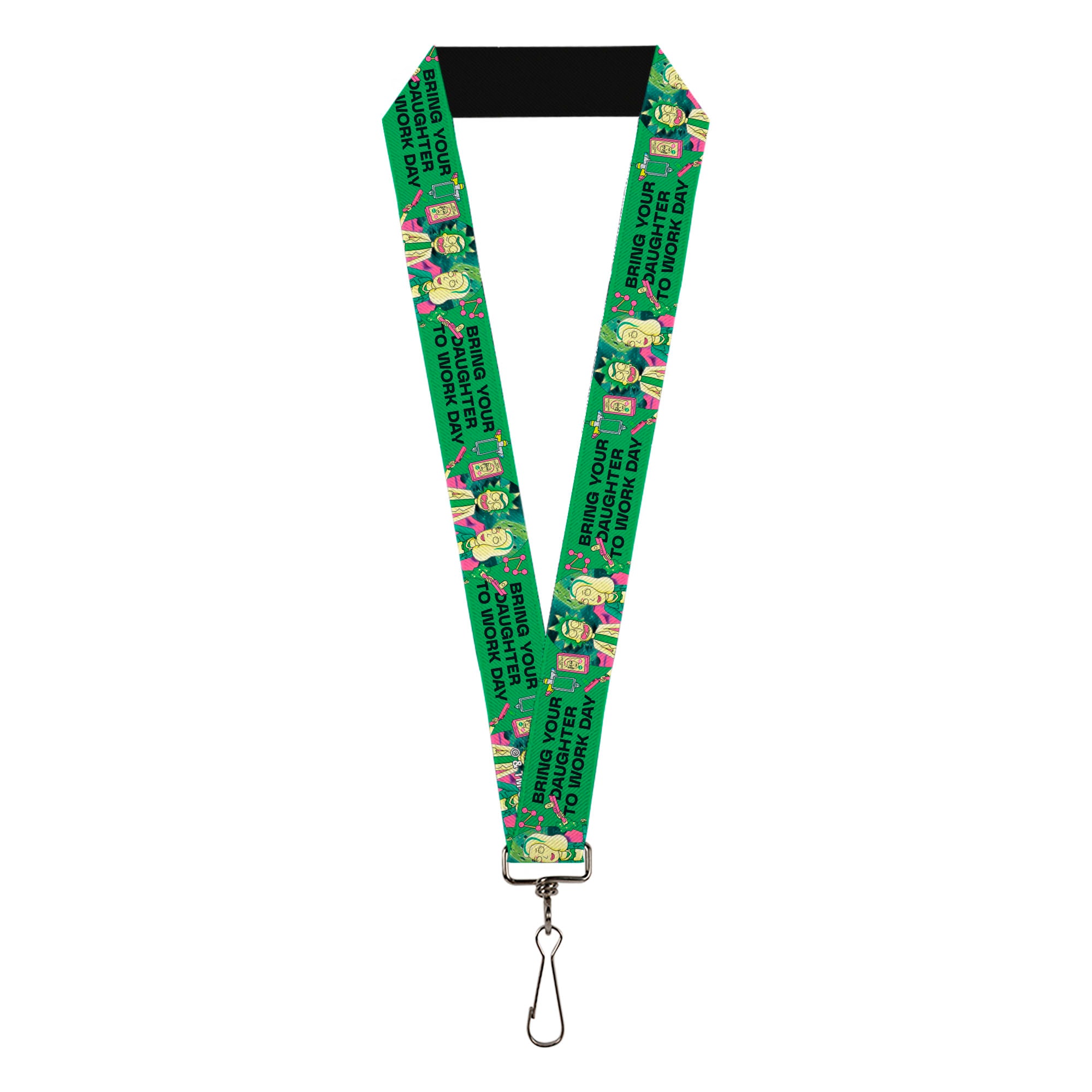 Lanyard - 1.0" - Rick with Beth BRING YOUR DAUGHTER TO WORK DAY Pose Greens Lanyards Rick and Morty