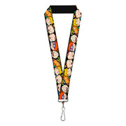 Lanyard - 1.0" - Rugrats Character Faces CLOSE-UP Lanyards Rugrats