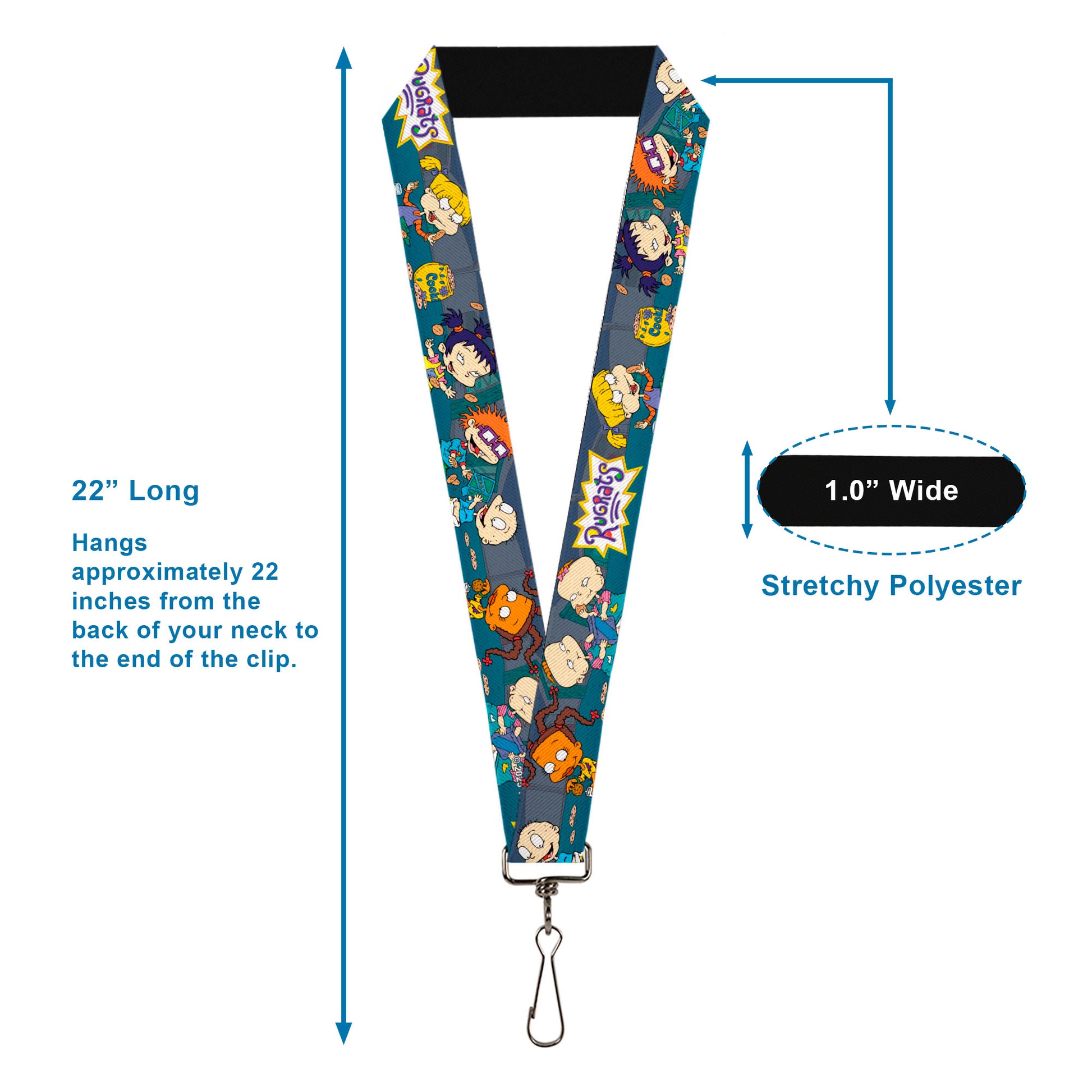 Lanyard - 1.0" - Rugrats Cookie Scene Lanyards Rugrats