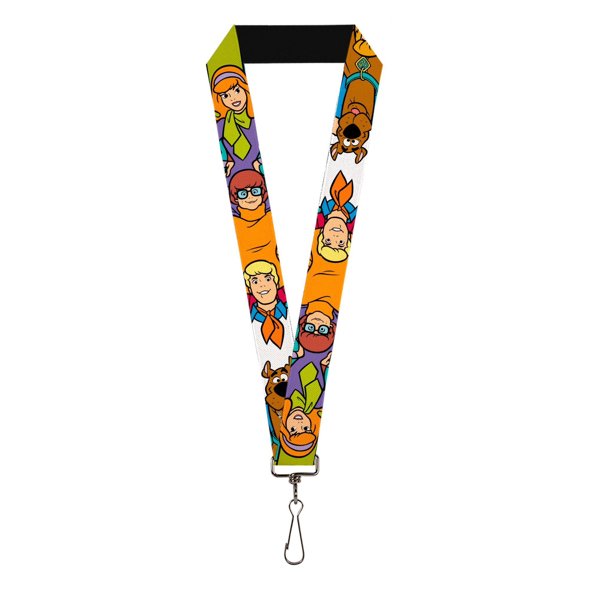 Lanyard - 1.0" - Scooby Doo 5-Character Poses Stack Lanyards Scooby Doo