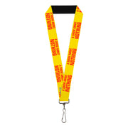 Lanyard - 1.0" - Seinfeld A SHOW ABOUT NOTHING Quote Yellow Red Lanyards Seinfeld