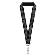 Lanyard - 1.0" - Supernatural Pentagram Stripe Black/White Lanyards Supernatural