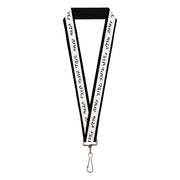 Lanyard - 1.0" - SUPERNATURAL JOIN THE HUNT Title Logo White/Black Lanyards Supernatural