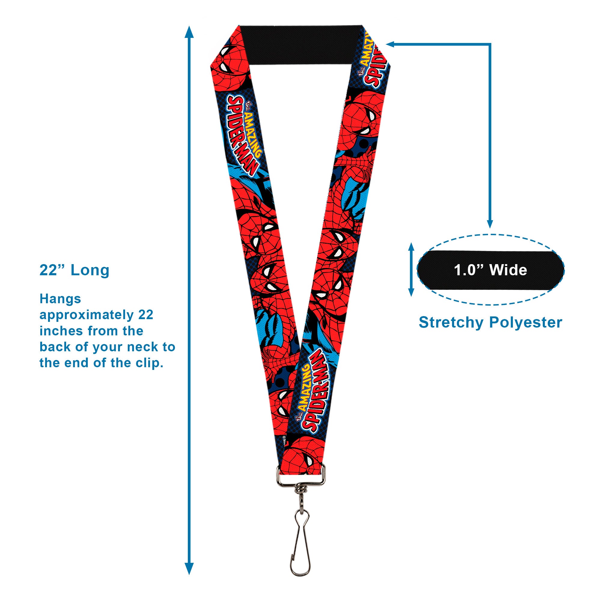 MARVEL COMICS Lanyard - 1.0" - Amazing Spider-Man Lanyards Marvel Comics