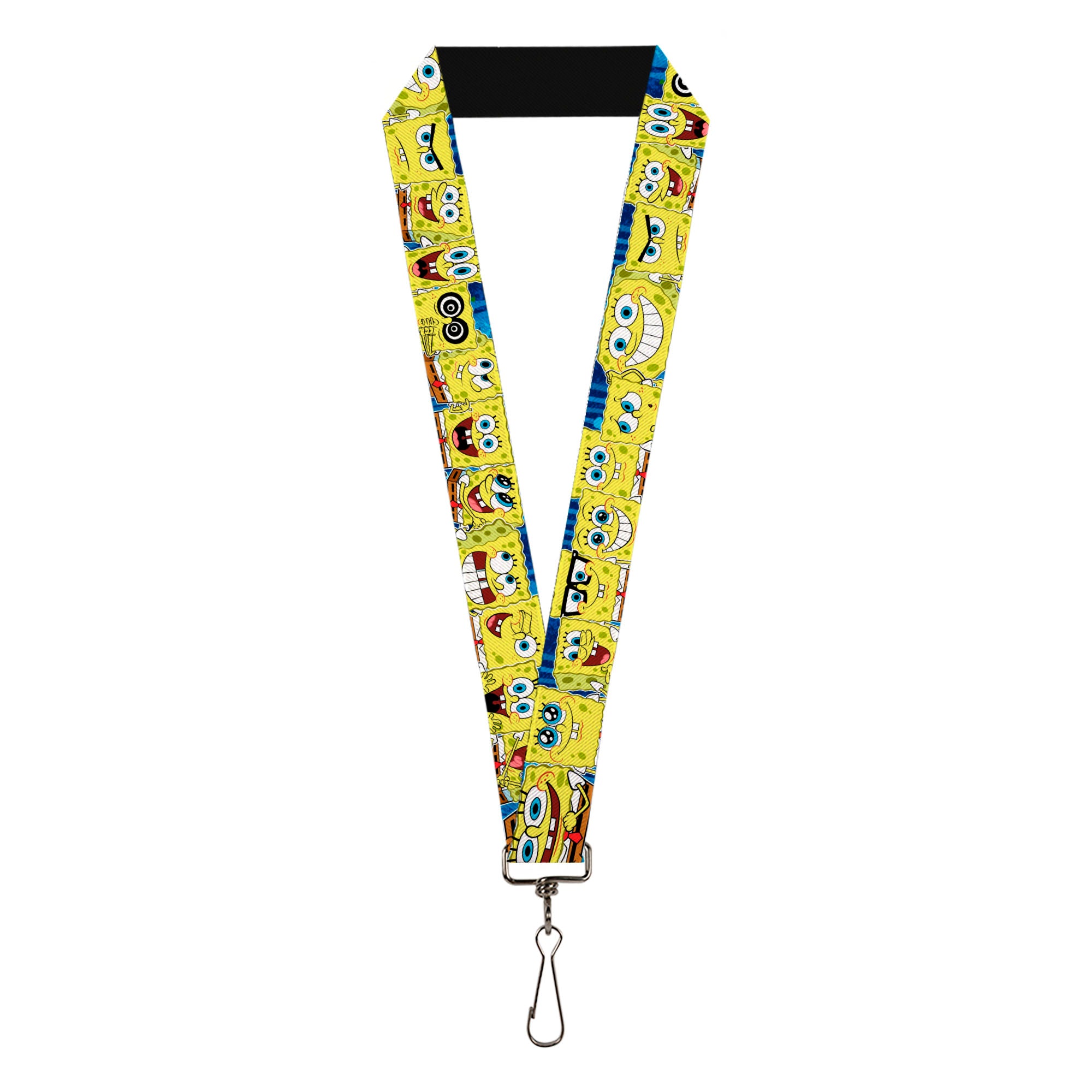 Lanyard - 1.0" - Sponge Bob Expressions Stripe Blue Lanyards SpongeBob SquarePants