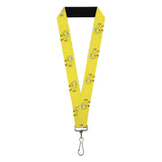 Lanyard - 1.0" - Mocking SpongeBob Pose Yellow Lanyards SpongeBob SquarePants