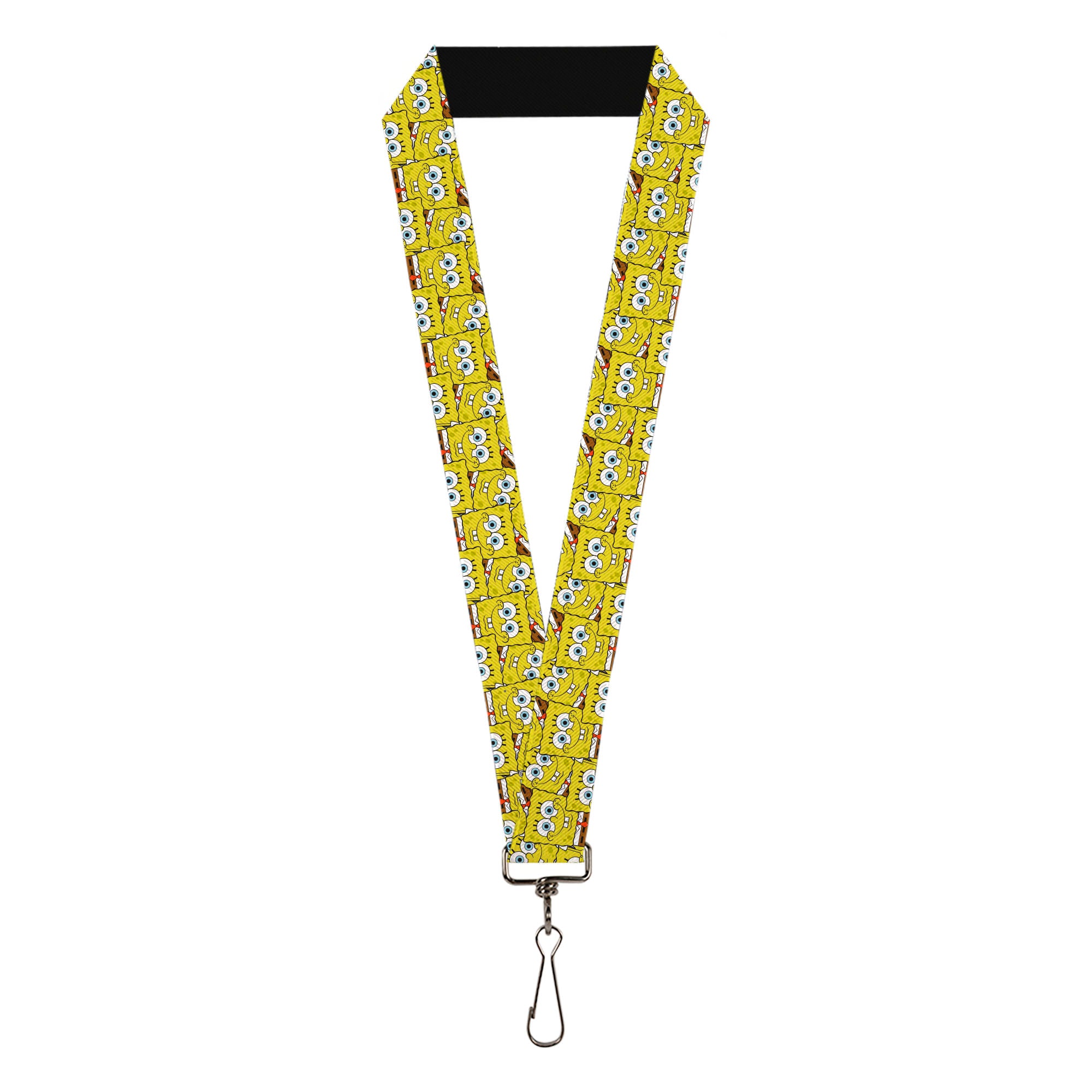 Lanyard - 1.0" - SpongeBob SquarePants Smiling Pose Stacked Lanyards SpongeBob SquarePants