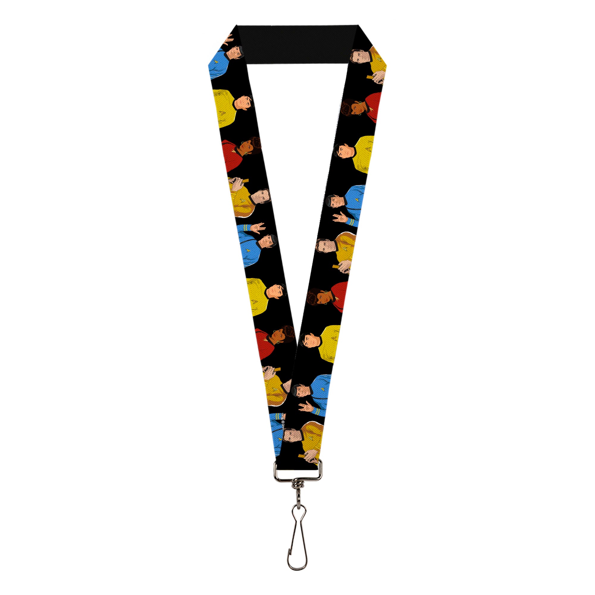 Lanyard - 1.0" - Star Trek Original Series Crew Member Group Black Lanyards Star Trek