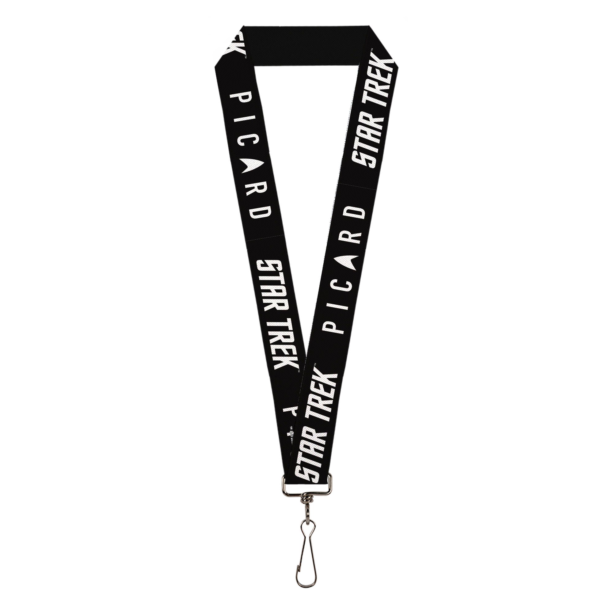 Lanyard - 1.0" - STAR TREK PICARD Title Logo Black/White Lanyards Star Trek