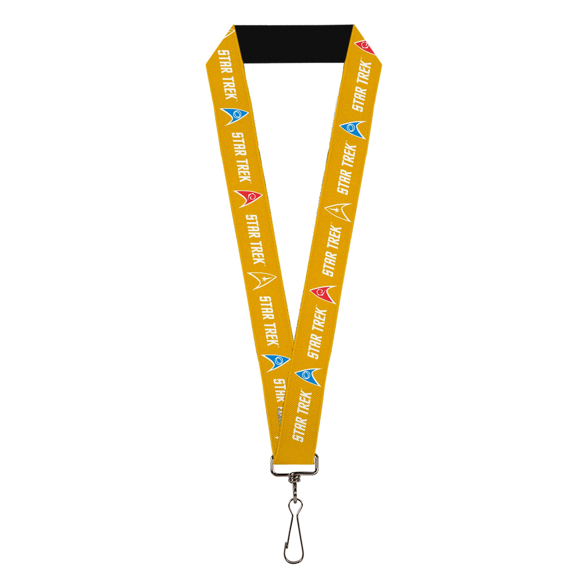 Lanyard - 1.0" - Star Trek Starfleet Insignia Golden Yellow/White Lanyards CBS Studios Inc.