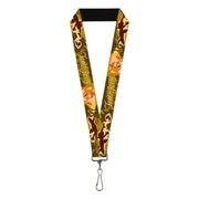 Lanyard - 1.0" - TOM & JERRY Tom Chasing Jerry Houndstooth Browns Lanyards Tom and Jerry