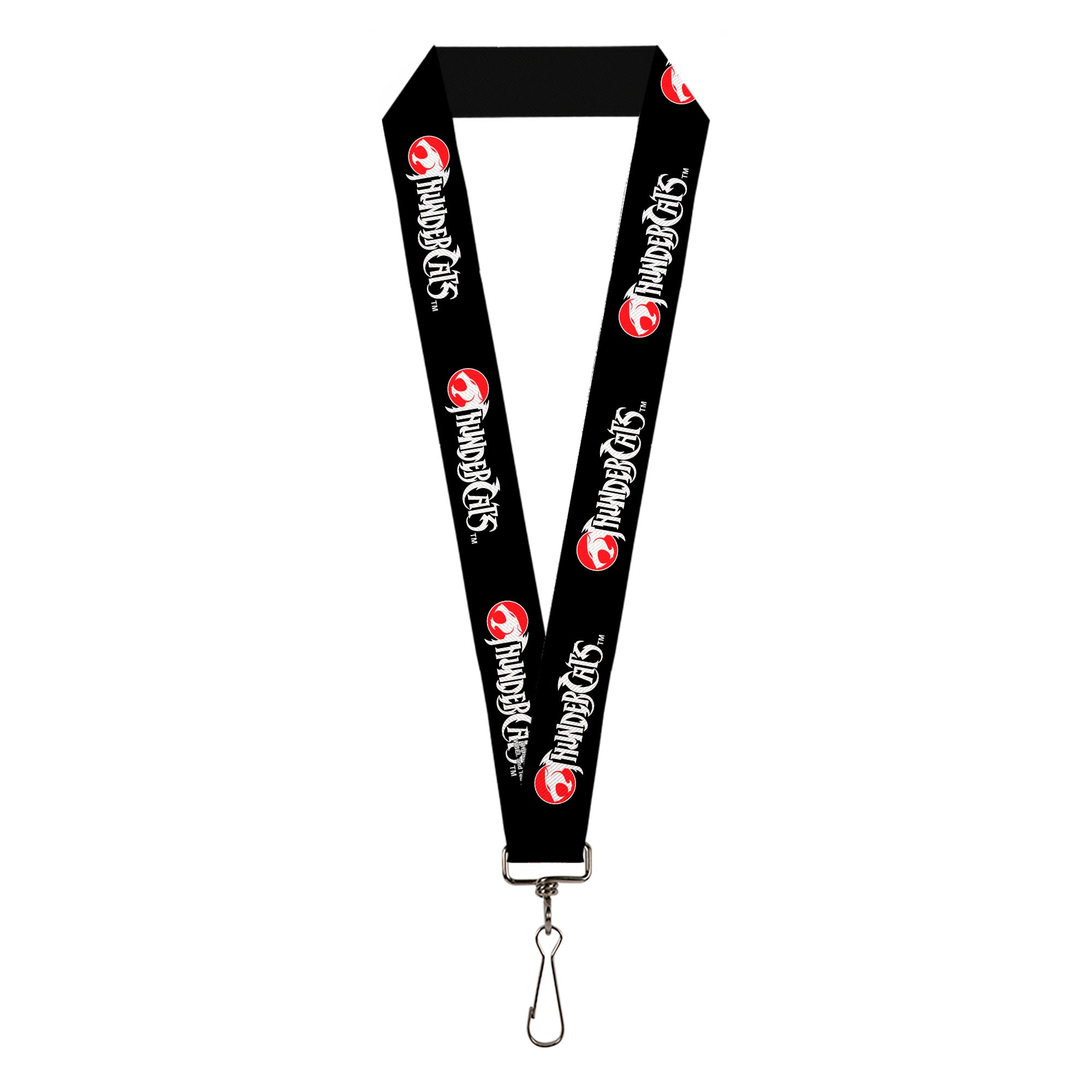 Lanyard - 1.0" - THUNDERCATS Logo Black White Red Lanyards ThunderCats