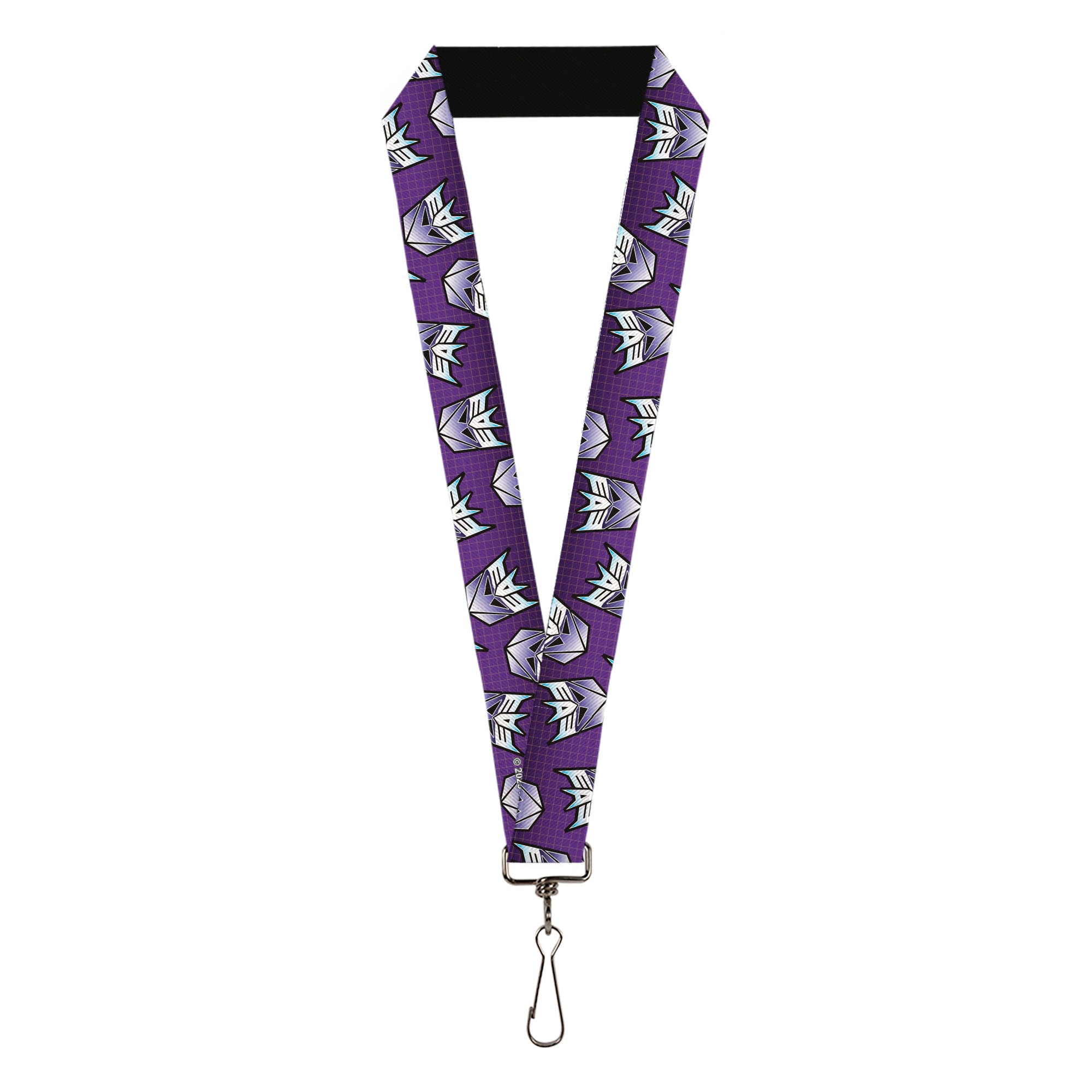 Lanyard - 1.0" - Transformers Decepticons Icon Scattered Grids Purples Lanyards Transformers
