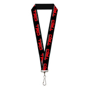 Lanyard - 1.0" - TOYOTA RACING DEVELOPMENT TRD Logo Black/White/Red Lanyards Toyota
