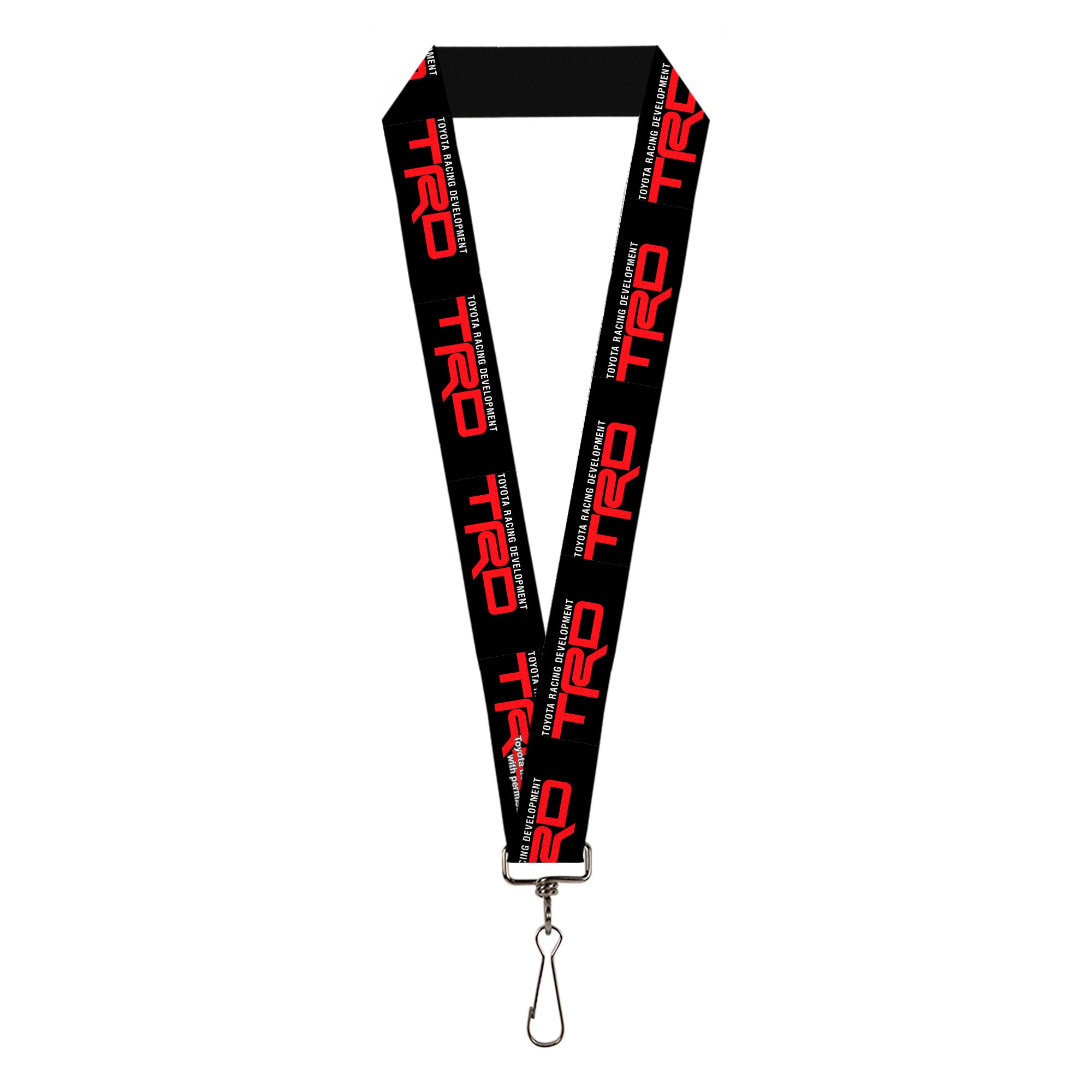 Lanyard - 1.0" - TOYOTA RACING DEVELOPMENT TRD Logo Black/White/Red Lanyards Toyota