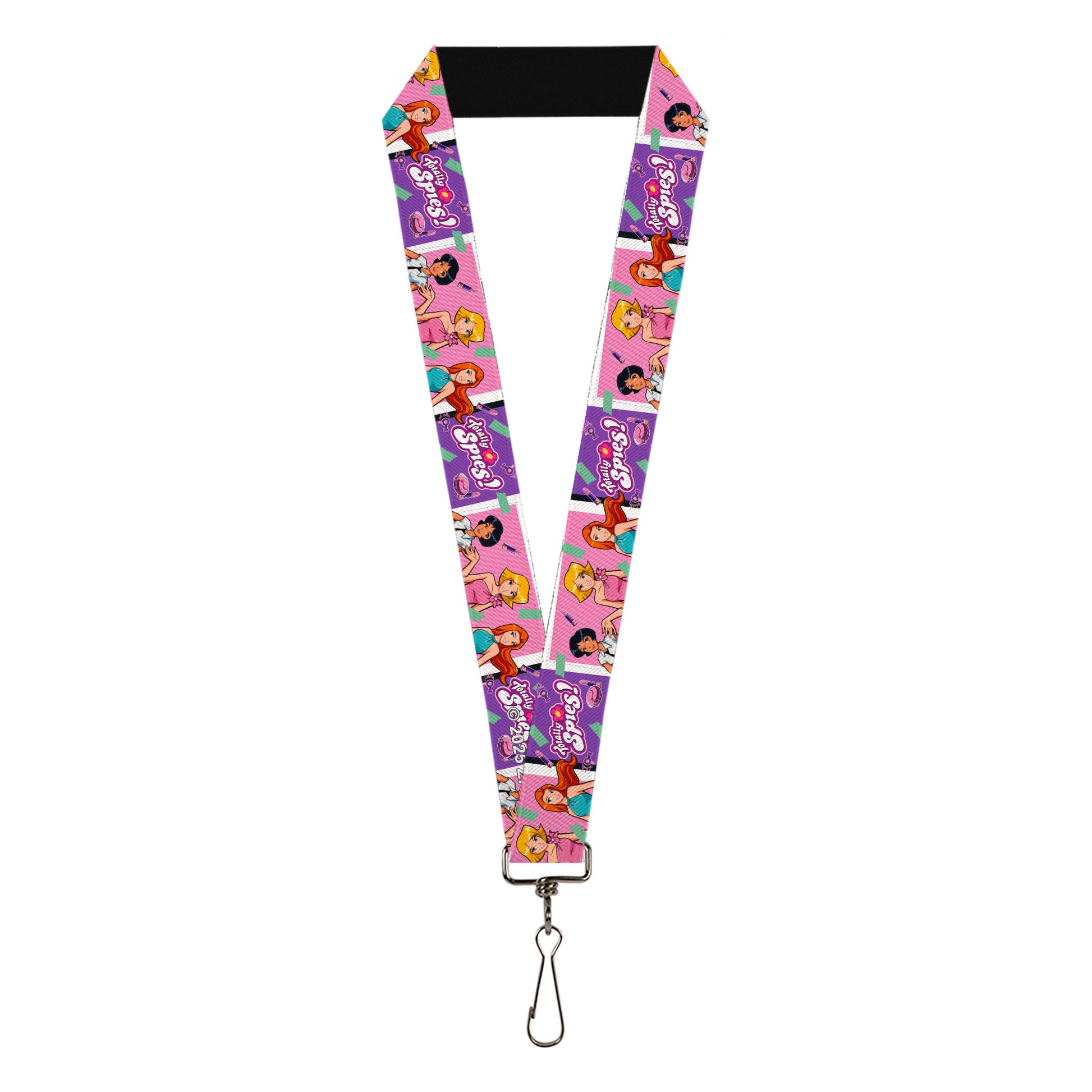 Lanyard - 1.0" - TOTALLY SPIES! Girls Group Pose and Title Logo Blue/Pink Lanyards Totally Spies!