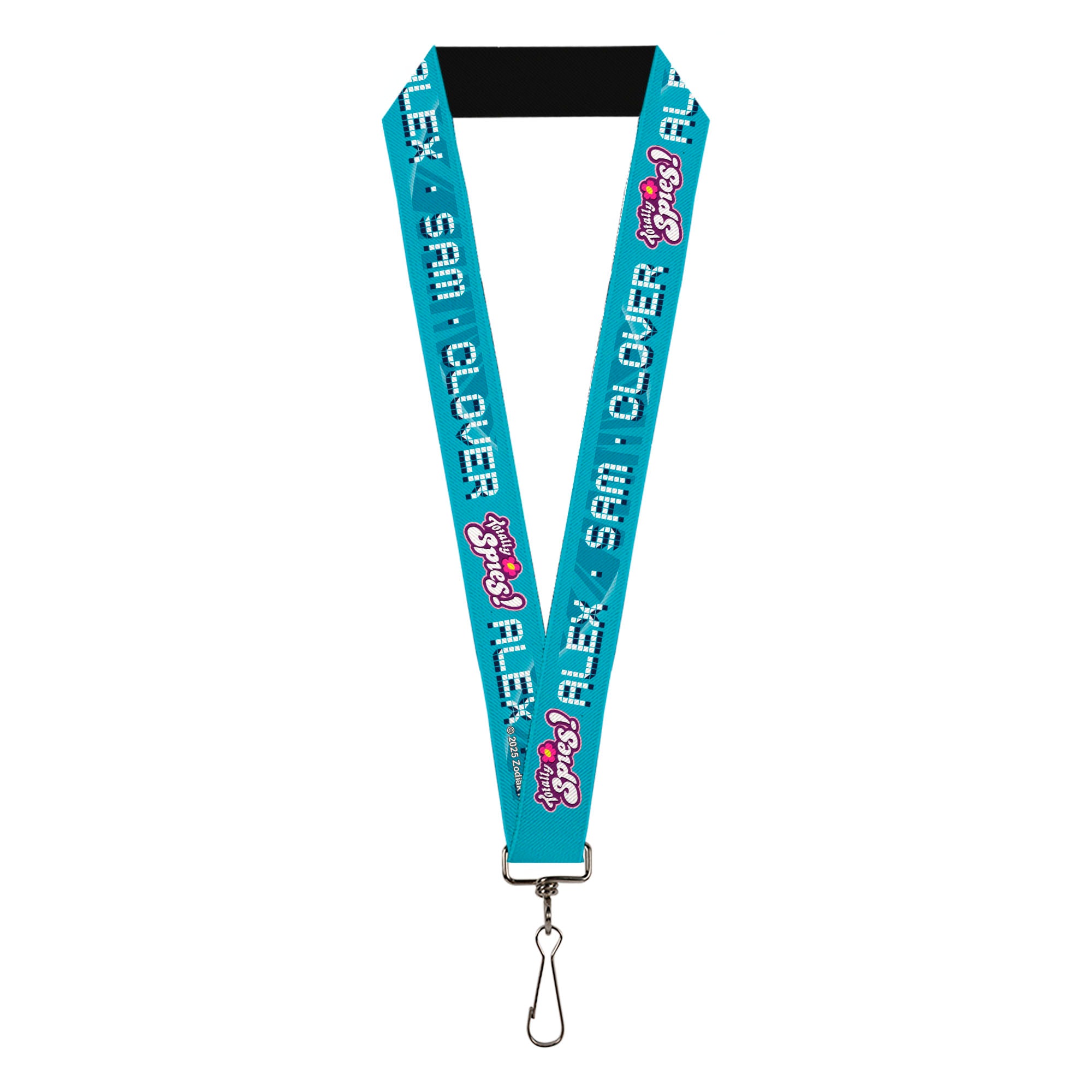 Lanyard - 1.0" - TOTALLY SPIES! ALEX SAM CLOVER Text and Title Logo Blues/White Lanyards Totally Spies!