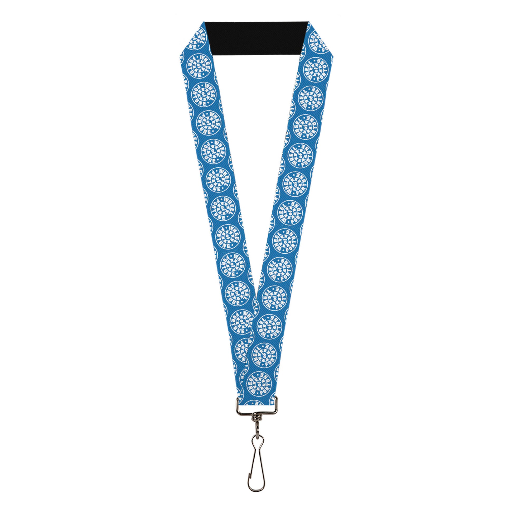 Lanyard - 1.0" - WHEEL OF FORTUNE Logo Blue/White Lanyards Wheel of Fortune