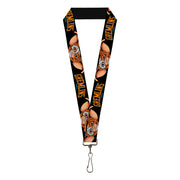 Lanyard - 1.0" - GREMLINS 1984 Gizmo Face Close-Up Black Lanyards Gremlins