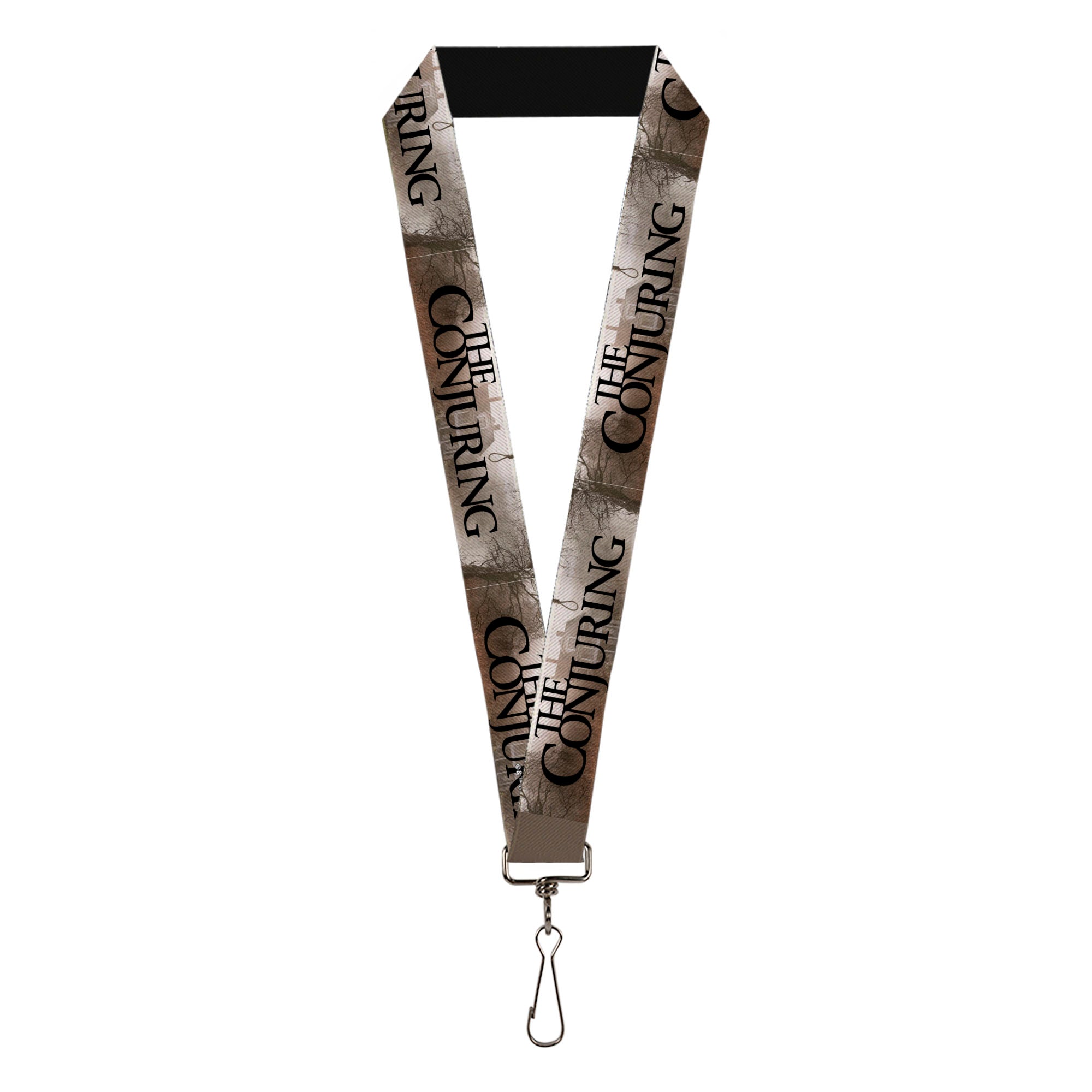 Lanyard - 1.0" - THE CONJURING House Scene and Title Logo Grays/Black Lanyards The Conjuring