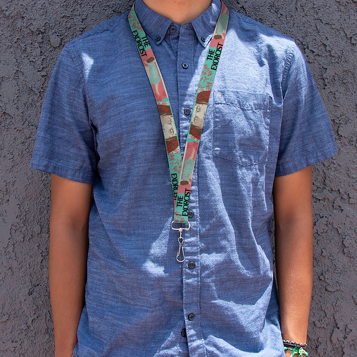 Lanyard - 1.0" - THE EXORCIST I'M NOT REGAN Elevation Pose and Face Pop Art Lanyards The Exorcist