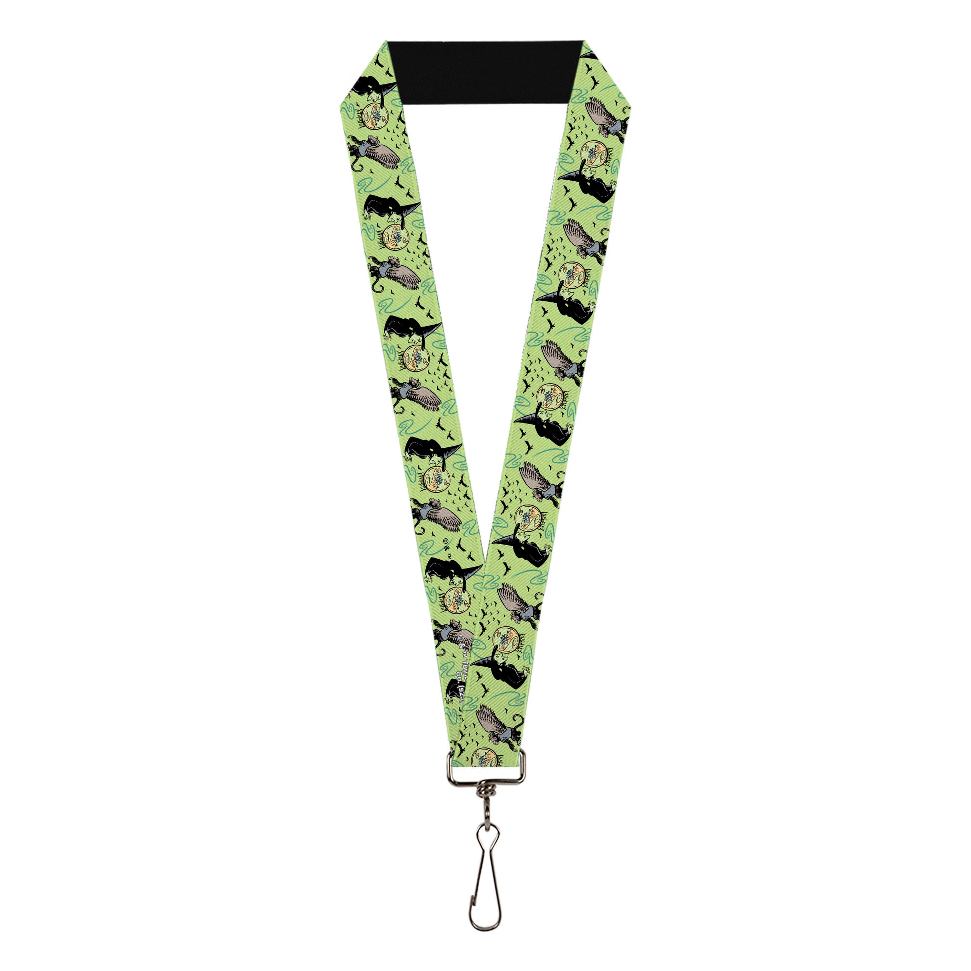 Lanyard - 1.0" - The Wizard of Oz Wicked Witch of the West and Flying Monkeys Greens Lanyards The Wizard of Oz