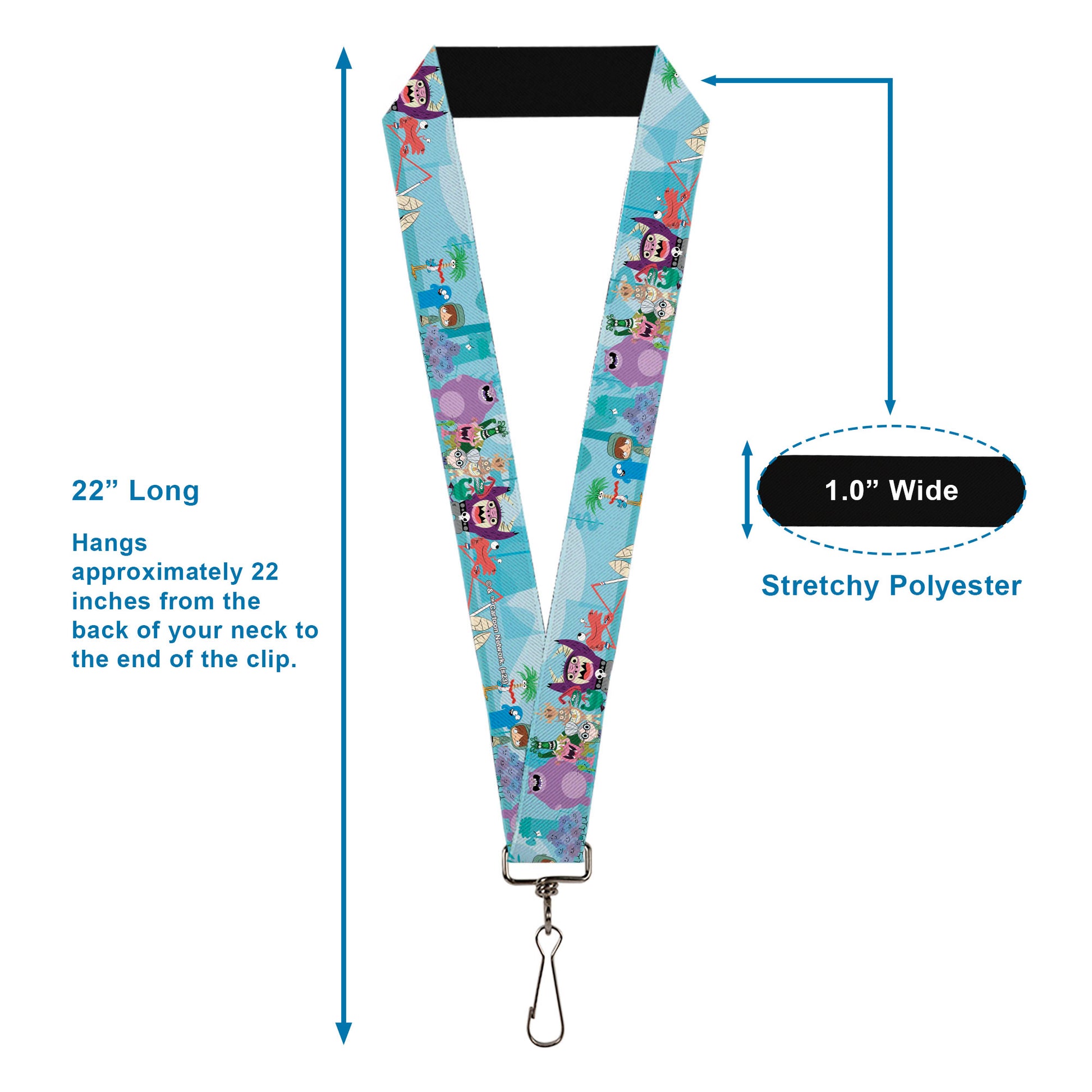 Lanyard - 1.0" - Foster's Home for Imaginary Friends Group Pose Blues Lanyards Foster's Home for Imaginary Friends