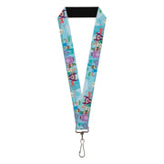 Lanyard - 1.0" - Foster's Home for Imaginary Friends Group Pose Blues Lanyards Foster's Home for Imaginary Friends