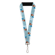 Lanyard - 1.0" - Foster's Home for Imaginary Friends Mac and Bloo Pose Blues Lanyards Foster's Home for Imaginary Friends