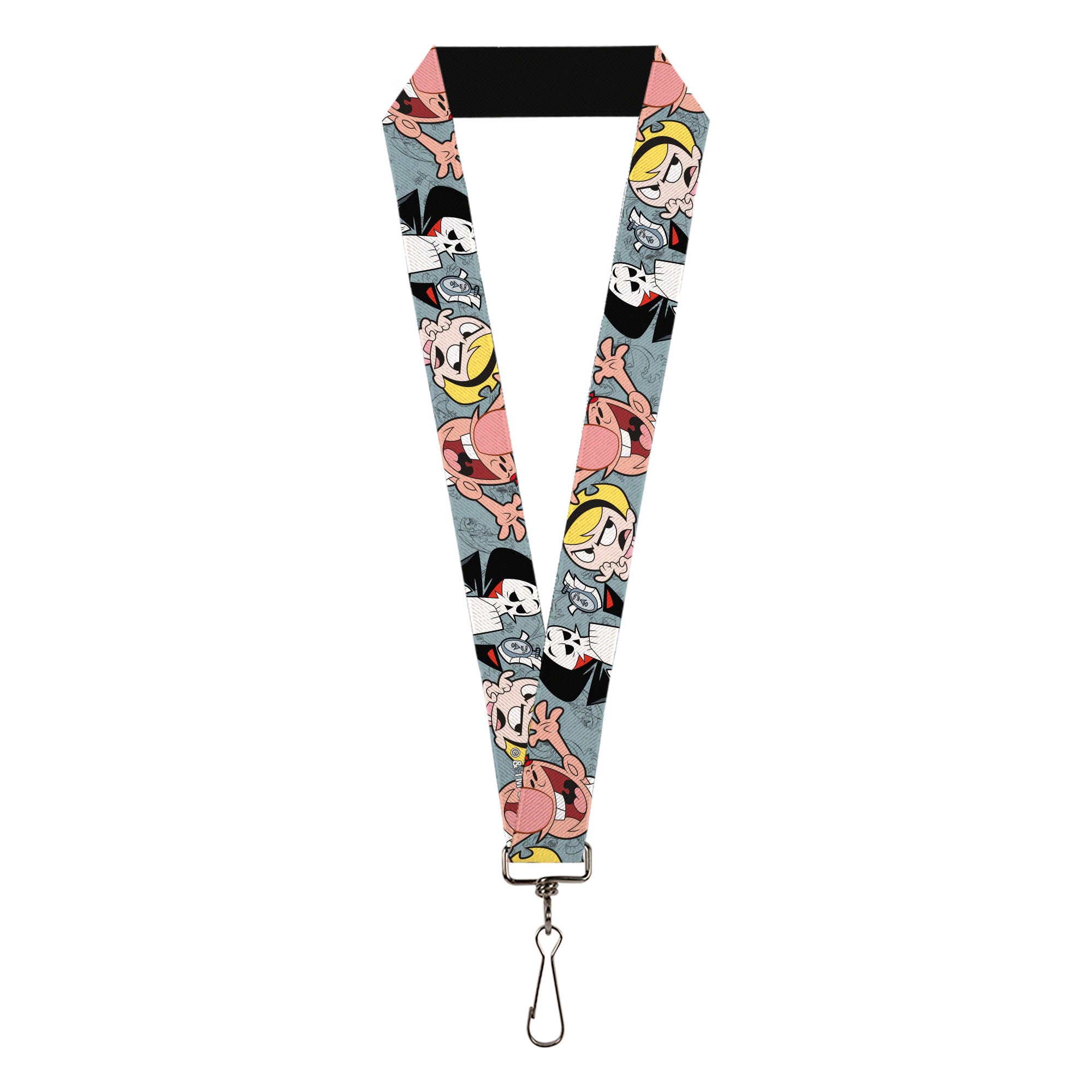 Lanyard - 1.0" - The Grim Adventures of Billy & Mandy Group Pose Gray Lanyards The Grim Adventures of Billy & Mandy