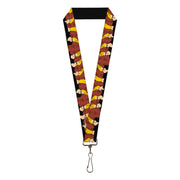 Lanyard - 1.0" - Johnny Bravo Pose Turns Browns Lanyards Johnny Bravo
