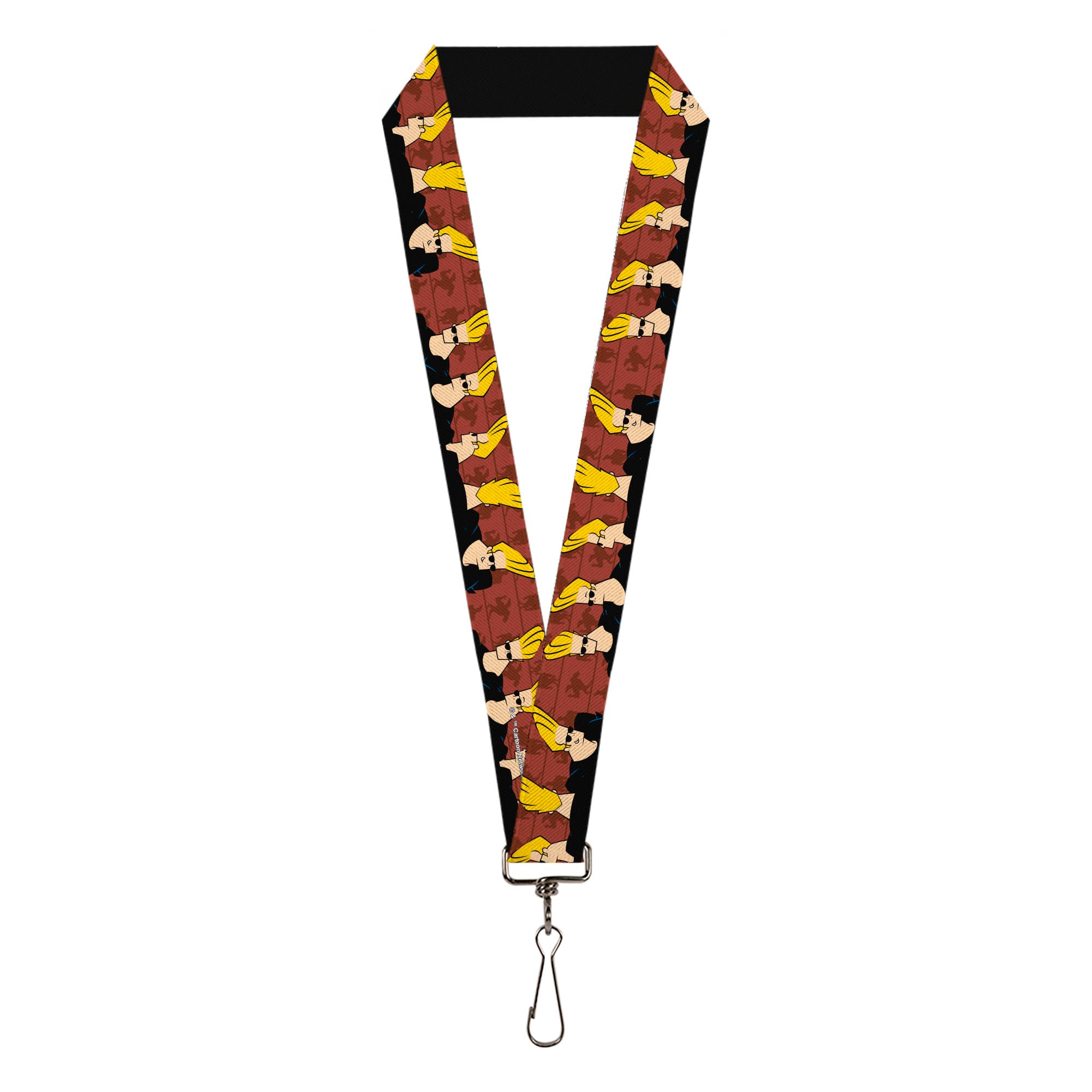 Lanyard - 1.0" - Johnny Bravo Pose Turns Browns Lanyards Johnny Bravo
