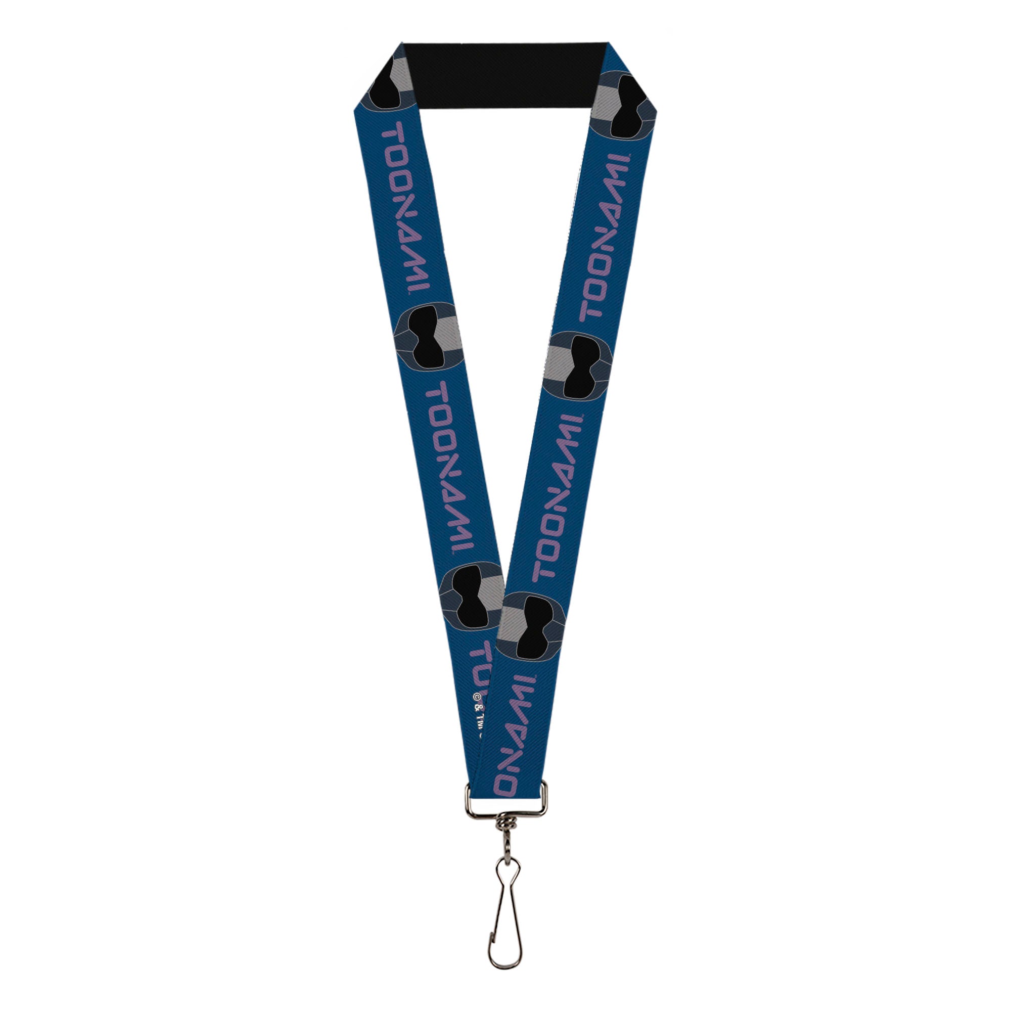 Lanyard - 1.0" - TOONAMI Title Logo and Robot TOM Head Blue/Purple/Grays Lanyards Toonami