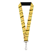 Lanyard - 1.0" - Ed Edd n Eddy Plank Smiling Face Yellow Lanyards Ed, Edd n Eddy