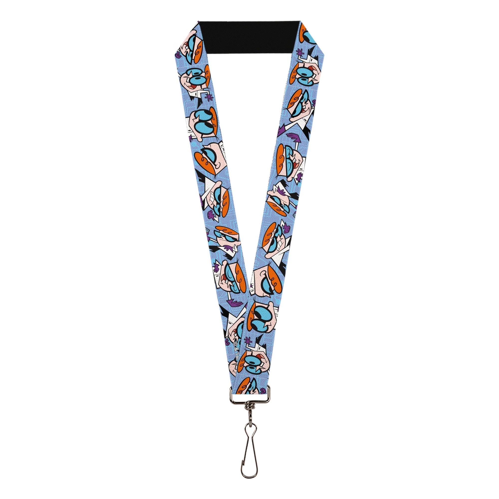 Lanyard - 1.0" - Dexter's Laboratory Dexter Poses Blues Lanyards Dexter's Laboratory