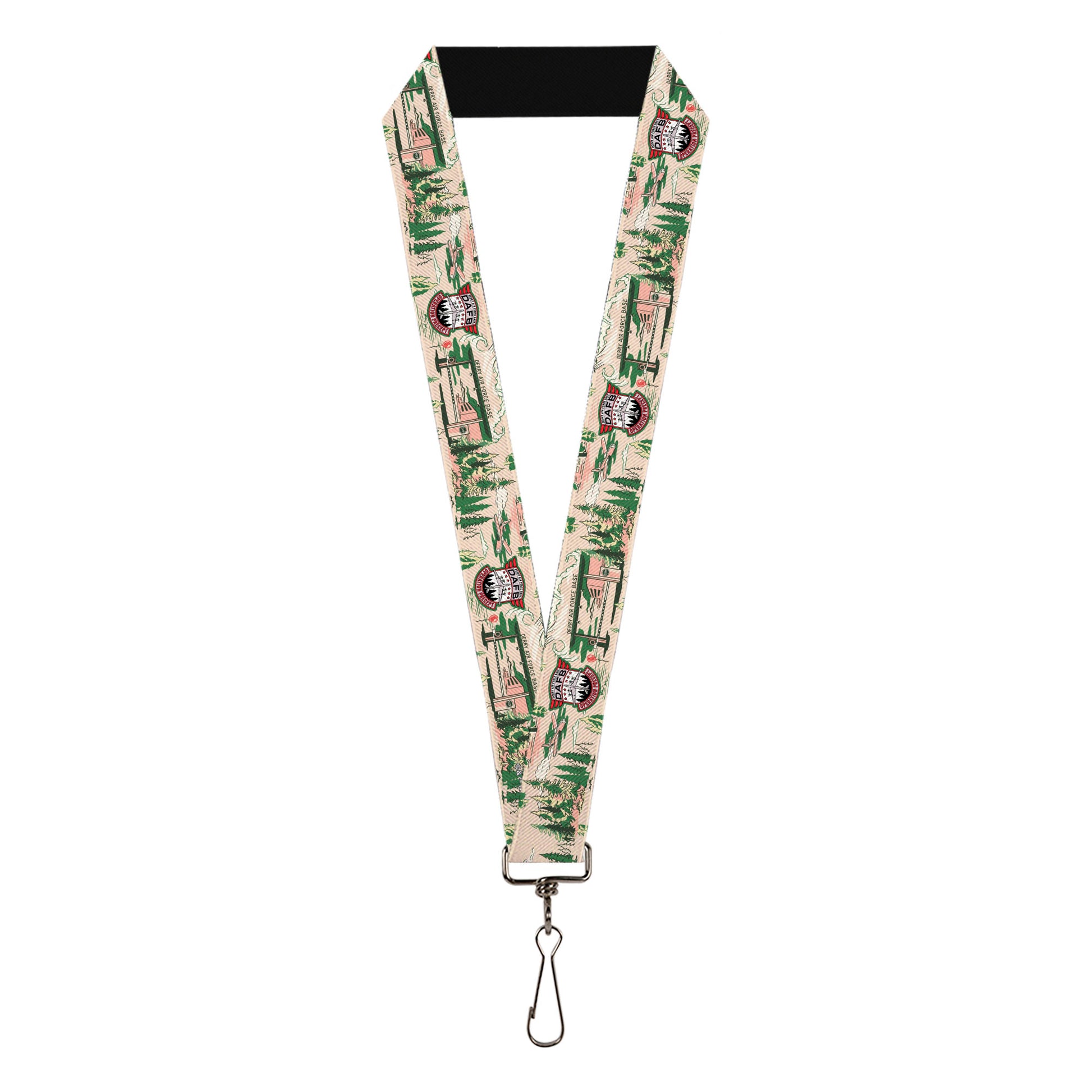 Lanyard - 1.0" - IT Welcome to Derry Air Force Base and Forest Scenery Beige/Greens Lanyards IT