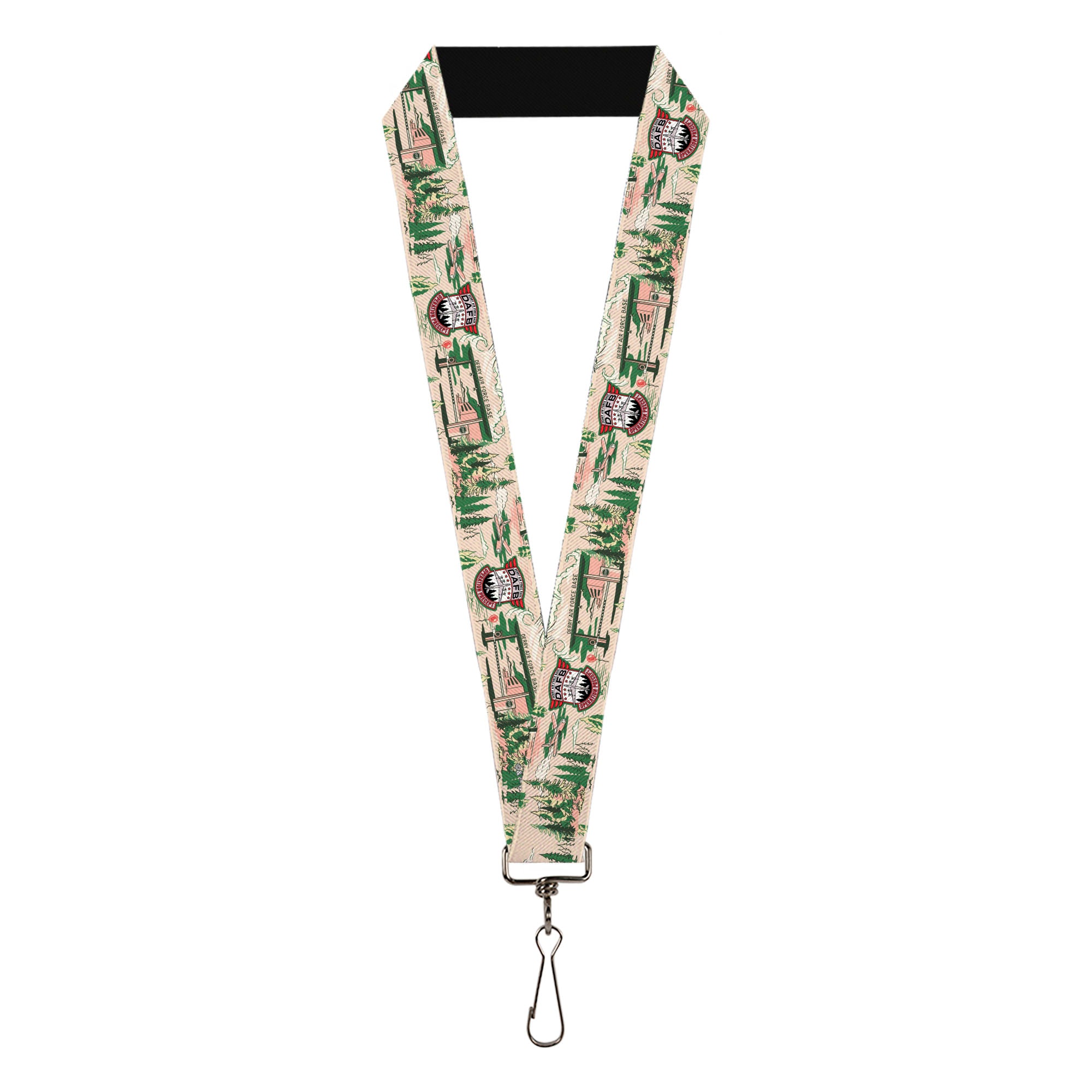 Lanyard - 1.0" - IT Welcome to Derry Air Force Base and Forest Scenery Beige/Greens Lanyards IT