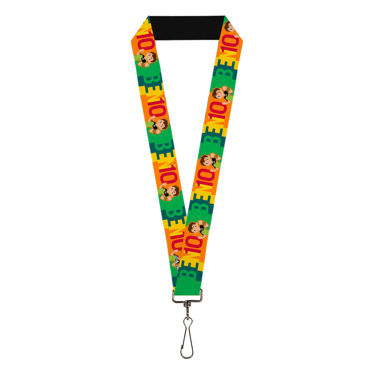 Lanyard - 1.0" - BEN 10 Pose and Text Blocks Multi Color Lanyards Ben 10
