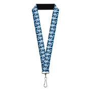 Lanyard - 1.0" - The Year Without a Santa Claus Snow Miser Face Collage Blues Lanyards The Year Without A Santa Claus