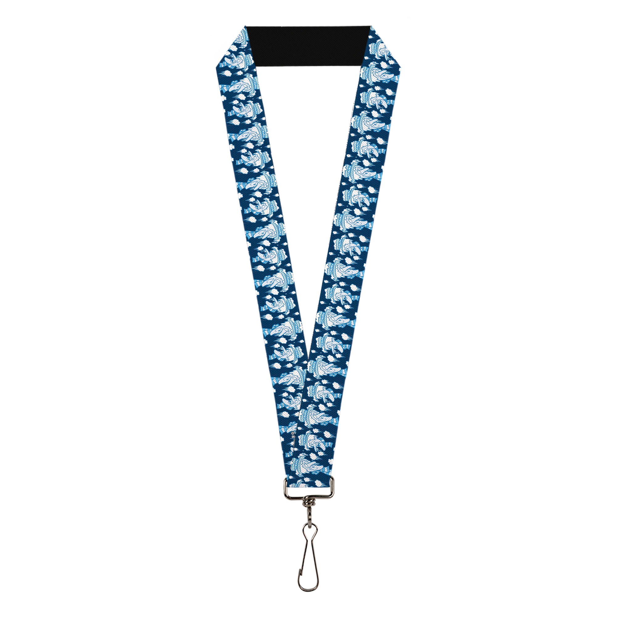Lanyard - 1.0" - The Year Without a Santa Claus Snow Miser Face Collage Blues Lanyards The Year Without A Santa Claus