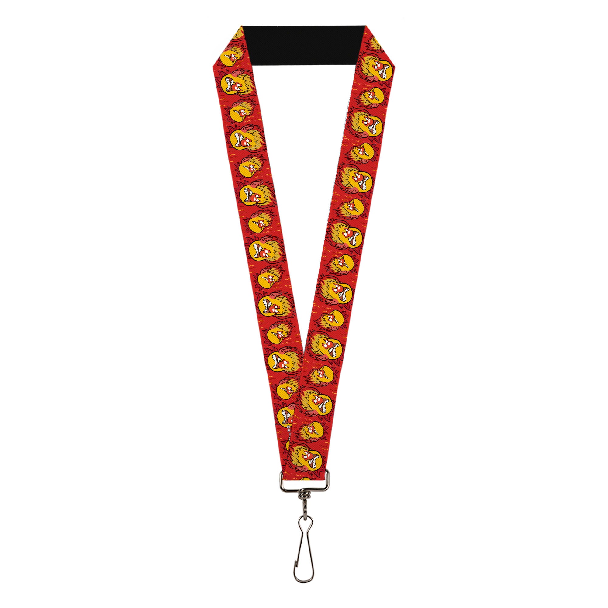 Lanyard - 1.0" - The Year Without a Santa Claus Heat Miser Face Collage Reds Lanyards The Year Without A Santa Claus