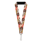 Lanyard - 1.0" - Yellowstone Patches Stacked Browns/Reds/Yellows Lanyards Yellowstone