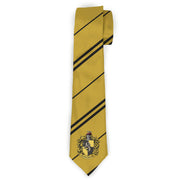 Necktie Standard - HUFFLEPUFF Crest Stripe7 Yellow Black Neckties Harry Potter
