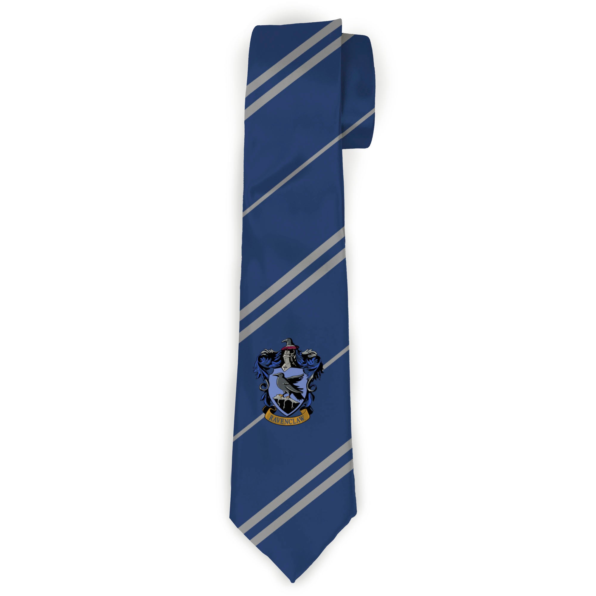Necktie Standard - RAVENCLAW Crest Stripe6 Blue Gray Neckties Harry Potter